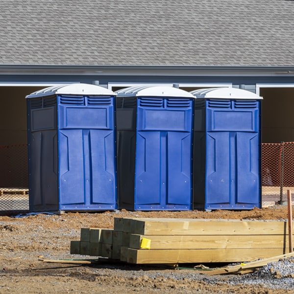 how can i report damages or issues with the porta potties during my rental period in Old Brownsboro Place